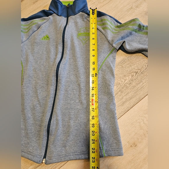 Seattle Sounders FC Adidas Track Jacket Blue/Green Women's Small - Picture 8 of 10